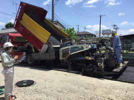 共同住宅駐車場のAs舗装